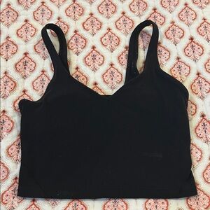 lululemon athletica Black Tank Top Cropped Sports Cami
